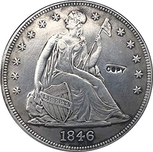 Предизвик Монета 1846-О Седиште Слобода Долар Монети Копија Копија Подарок За Него Монета Колекција