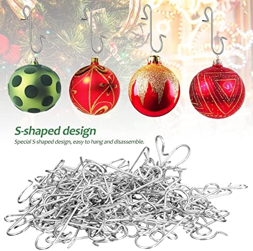 Artibetter Christmas Decor 120 парчиња куки мали куки за висечки куки во форма на лизгање Брзи закачалки за украси за туширање завеса кула