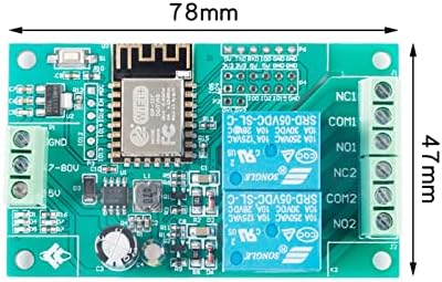 ESP8266 Безжичен WiFi реле модул 2/4/8 канал ESP-12F WiFi Development Board AC/DC 5V/7-28V/5-80V напојување за Arduino