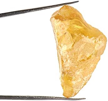 GemHub груб камен 23 КТ жолт опал за заздравување, обвивка од жица, правење накит лабав скапоцен камен