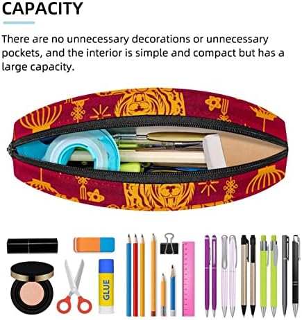 Случај со моливи на Героткр, торбичка за моливи, торба со моливи, естетска торбичка за молив, тигар кинески стил 2022 Нова година