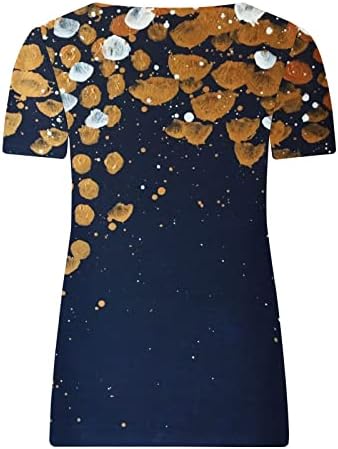 Обична маица на квадратни врат за жени опуштени вклопени со кратки ракави геометриски графички врвови лето Ацтек гроздобер Y2K блуза