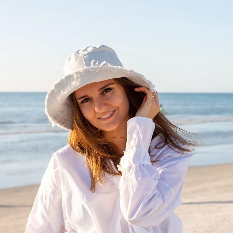 Кофа со капа, потресена заштитена од сонцето измиен-котон-песок-капа на лето широко распространетоста на плажа