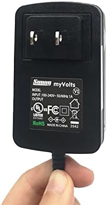 Адаптер за напојување MyVolts 9V компатибилен со/замена за DVD плеер PELIPS PET730/03 - американски приклучок