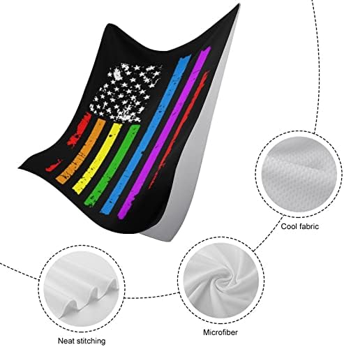 Виножито ЛГБТК геј гордост знаме Брзо суви крпи за миење садови високо апсорбирани крпи на лицето лице за рачни крпи за бања бања