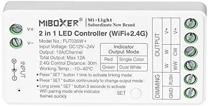 FUT035W+ 2 ВО 1 LED Лист Контролер За Бела Или Двојна Бела Боја Позадинско Осветлување Под countertop