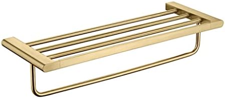 SXNBH не'рѓосувачки челик четкана златна бања за пешкир за пешкири за решетки за складирање на решетки за бања бања бања хотелска приврзова сет (боја: е, големина