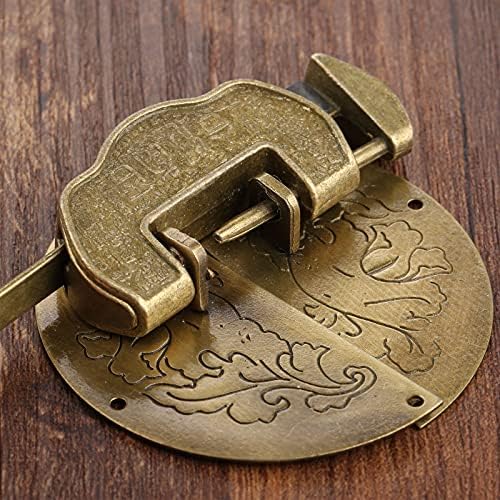 CFSNCM Антички мебел Хардвер постави за влечење на бравата HASP копче за клупи Декоративно кинески стар брава за катанец за накит Дрвена кутија
