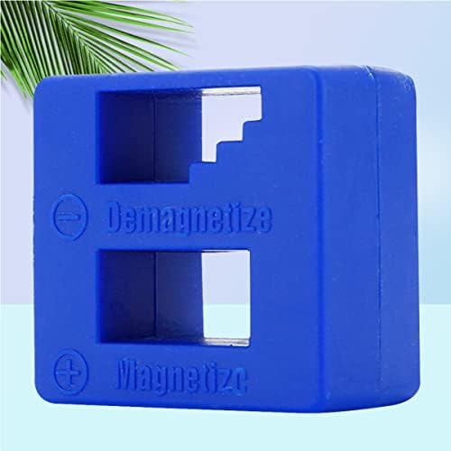 Doitool 2 парчиња мали сини магнетизатор вежбаат шрафцигер демагнетизатор вежби и завртки за големи совети за парчиња алатки за алатки за