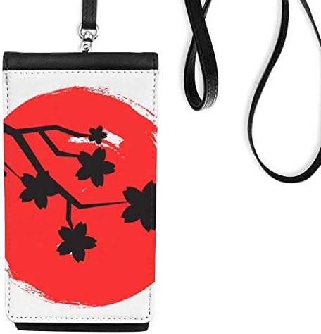Четка сликарство јапонски модел телефонски паричник чанта што виси мобилна торбичка црн џеб