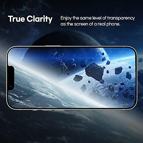 [2 пакет] Заштитник на стаклото со калено стакло, компатибилен со iPhone 12 Pro Max - 2PCS Постави телефон за заштита на екранот со телефон