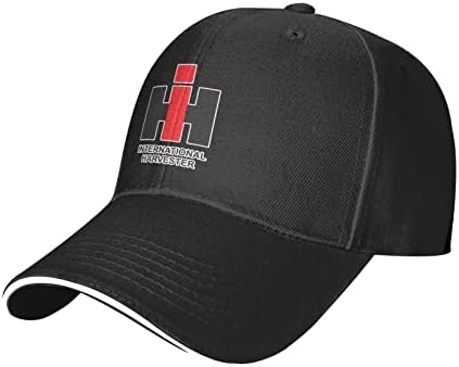 Сендвич Кап Унисекс Simple_farmer_international_harvester_ бејзбол капа прилагодливи капачиња на отворено