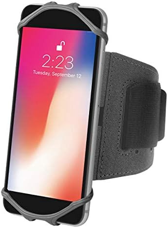 Поко М2 футрола, Boxwave® [ActiveStretch Sport Armband] Прилагодлива амбалажа за тренинг и трчање за POCO M2 - Jet Black