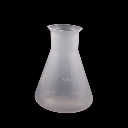 Нова LON0167 2PCS хемија лабораториска опрема 1000ml пластична конус мерна чаша задебелен (2 Stücke Chemie Taborgeräte 1000 ml Kunststoff