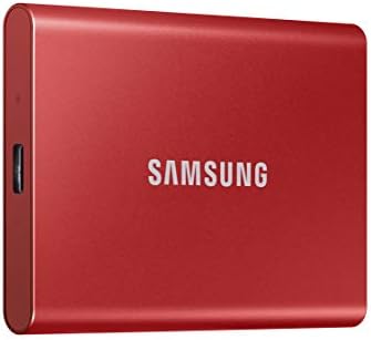 Samsung T7 Пренослив SSD-2 ТБ-USB 3.2 Генерал 2 Надворешен SSD Металик Црвен