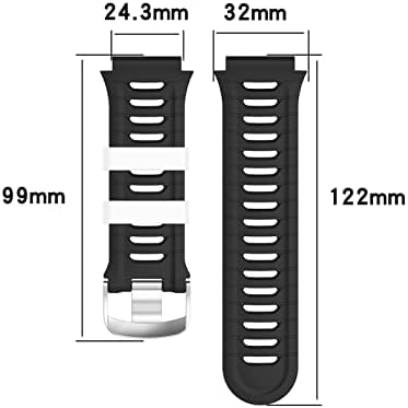 Sdutio Силиконски Часовник Бенд ЗА Garmin Ferrunner 920XT Шарени Ремен Замена Нараквица Обука Спорт Часовник Нараквица Додатоци
