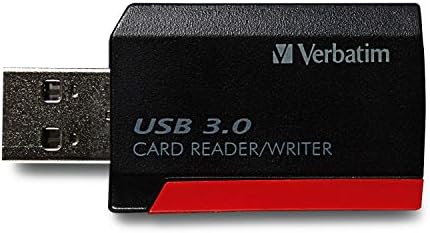 Читач на картички за џебни картички, USB 3.0 - црна