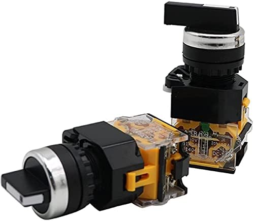 SNKB 22mm селектор на копчето Ротари прекинувач за заклучување на моментот 2NO 1NO1NC 2 3 Позиција DPST 10A 400V прекинувач за напојување
