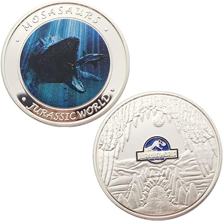 Американски парк животински позлатени комеморативни монети монети монети диносаурус животински заби самовила комеморативна монета