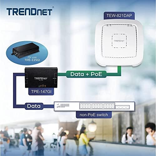 TRENDnet TEW-821DAP AC1200 Двојна Бенд По Пристапна Точка Со Софтвер Контролер, Верзија v1. 0R