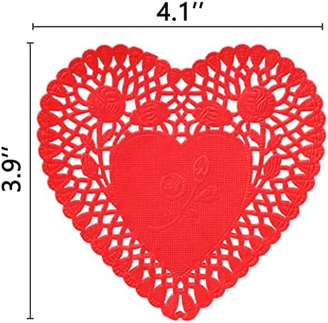 600 ПАРЧИЊА Хартија За Занаети-Украси За Денот На Вљубените Црвени/Розови/Бели Исечоци Од Срце Од Тантела, Украси за Украси За Забави На