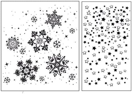 Арбуја снегулки Позадина Снежни врнежи од снег, јасни марки за Божиќна картичка, правејќи декорација и белег на DIY