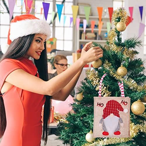 КСИОС Божиќна Декорација 2022 Божиќни Украси Божиќни Безлични Кукли Торба За Подароци Торба За Бонбони Торба За Подароци Чанта Витраж Птици На