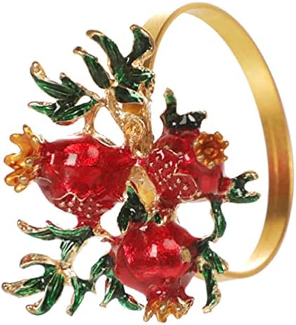 КАБИЛОК Божиќна салфетка прстени Гуава салфетки прстени Сервиетски прстени држачи за салфетки за Божиќен празник свадбени банкет