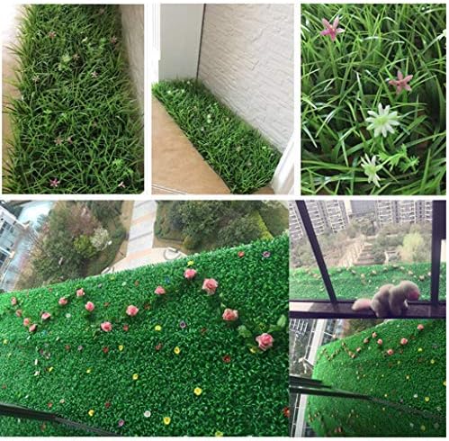 Ynfngxu вештачки растителен wallиден wallид зелен ограда wallиден екран дома градина отворено wallид декорација, 60 × 40см