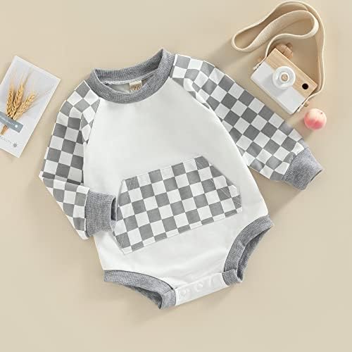 Новороденче момче џемпер за џемпери со џемпер од џемпер со долги ракави на врвови на мали деца есен зимски пулвер кошули