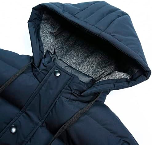 Beuu Mens Puffer Vest Отстранлив качулка без ракави јакни зимски топло отворено ветровито за пешачење патент надолу, спортови спортови костуми