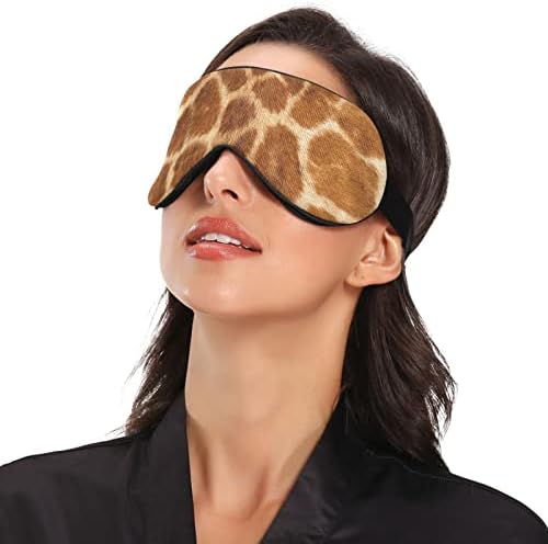 Унисекс Маска За Очи За Спиење Смешна-3д-Жирафа-Ноќна маска За Спиење За Животни Удобна Покривка За Сенка За Спиење На Очите