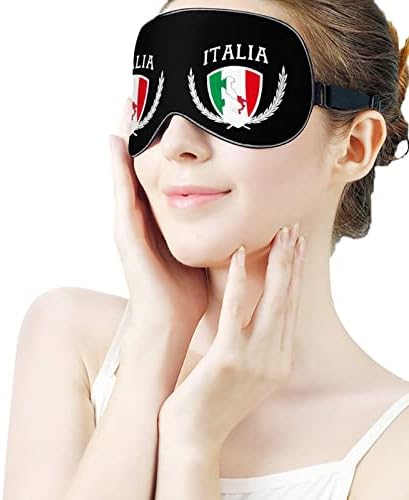 Италија Италија Италијанска мапа знаме за спиење маска за очи, симпатична слепи очи, ја опфаќа сенките за очила за жени