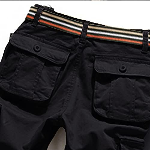 Директно лабава машка машка комбинезона панталони со цврста боја со повеќе џебни машки панталони меморија за пена