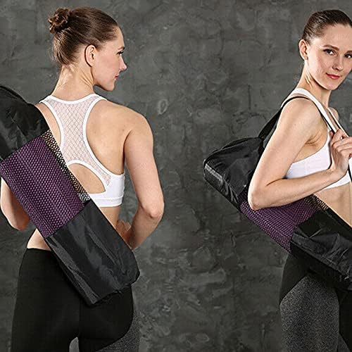Diwang Portable 65cm Оксфорд крпа јога нето торба отпорна на јога-мат торба прилагодлива носач на џеб за преклопување на фитнес торбичка за фитнес