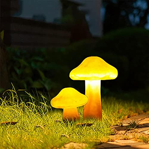 SDFDSSR креативни печурки форма на отворено светла IP65 Надворешно изобилство на дождови и заштеда на енергија LED светла Вила Двор градини светла тревник пејзаж на отво?