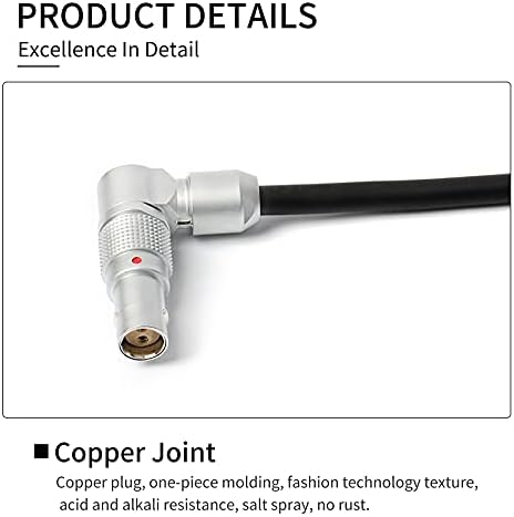 Zitay D-Tap до Komodo 6K Power Cable, DTAP P-TAP до црвена камера KOMODO 6K десен агол 2pin Femaleенски кабел за кабел за кабел за