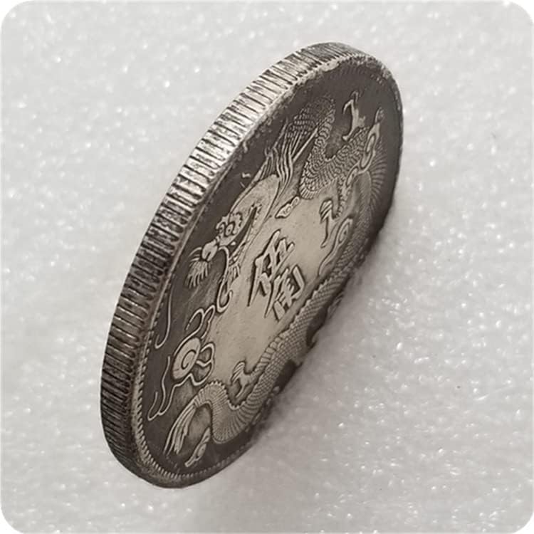 Антички занаети го задебелиле сребрена монета Ксуантонг три години Вуџао направи стар сребрен долар 0177