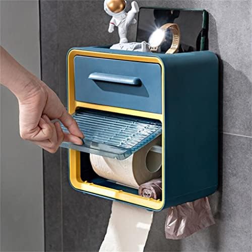 SAWQF Punch Слободен Контраст Во Боја Држач За Хартиена Крпа Кутија За Тоалетна Хартија Кутија За Тоалетна Хартија Тоалетна