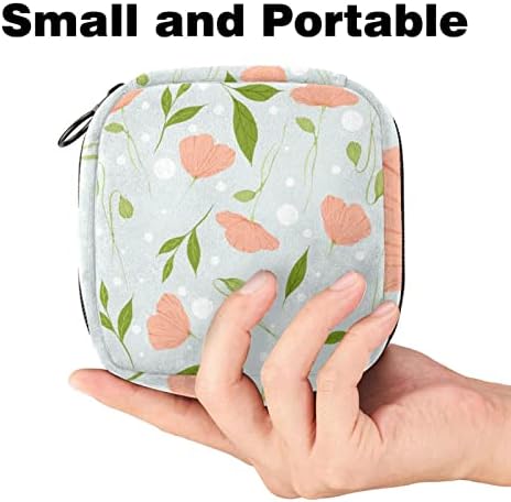 Оријукан санитарна торба за складирање на салфетка, торба за преносен период за жени, чаша, менструална чаша, цртан филм полко -точка, прекрасна