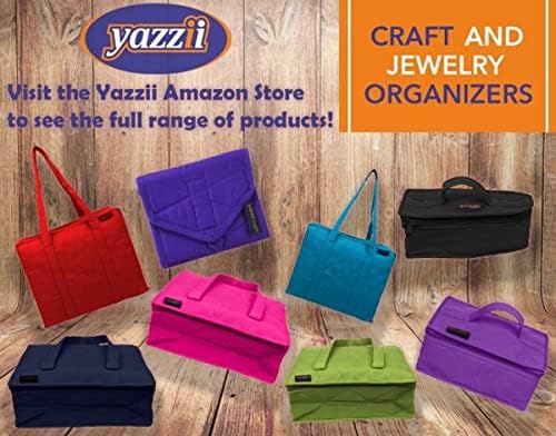 Проектна Торба на Yazzii Quilter со 19 Џебови - Пренослив Организатор На Торби За Складирање - Повеќенаменски Организатор За Складирање
