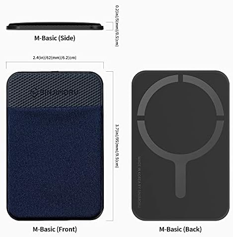 Основен мобилен телефон за мобилни телефони Синџимуру, држач за телефонски картички за грб на телефон за паричник Magsafe компатибилен со iPhone