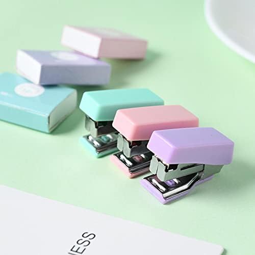 Na Makaron Mini Stapler Set Stapler Office Supplies Stapler Mint Green