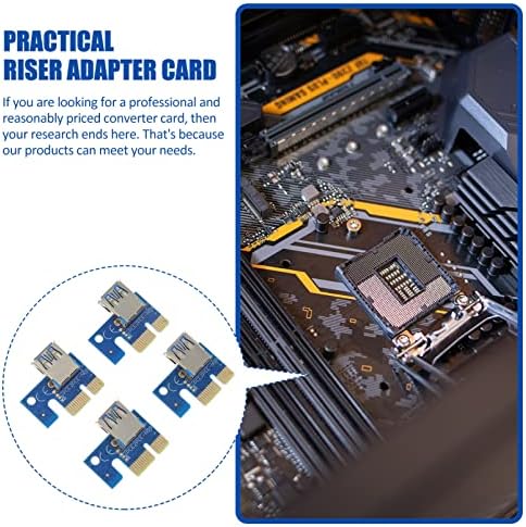 Solustre 4PCS PCI- E 1x до 16x конвертор 006 USB3. Набавка за картички за конвертор на Adapter SSD 1x 1x