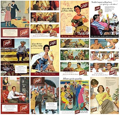 Ѕид Календар 2023 [12 страници 8 х12] Шлиц Пиво Гроздобер Реклами Постери Препечатување