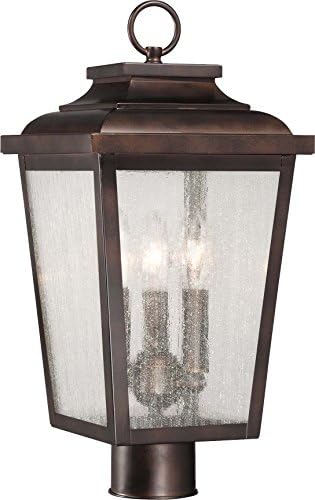 Minka Lavery Outdoor Post Lights 72177-189-L Irvington Manor Externor Post Lantern, 1-светло LED 13 вати, бронза на Челеса