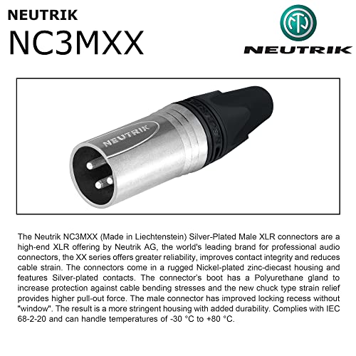 Најдобри кабли во светот 25 стапала - Балансиран кабел за микрофон, направен со употреба на жица Mogami 2549 и Neutrik NC3MXX & NC3FXX