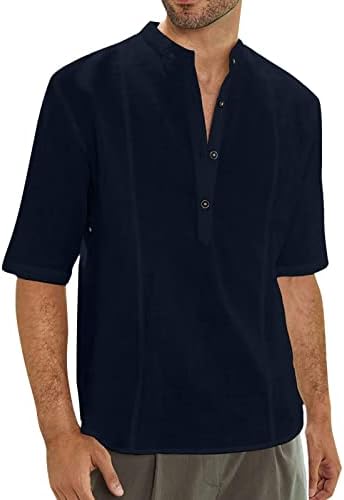 Ксилокер Машки Јака кошули &засилувач; Блузи Западните Кошули Машки Модни Кошули Краток Ракав Памук Лен Кошула Дизајн За Мажи