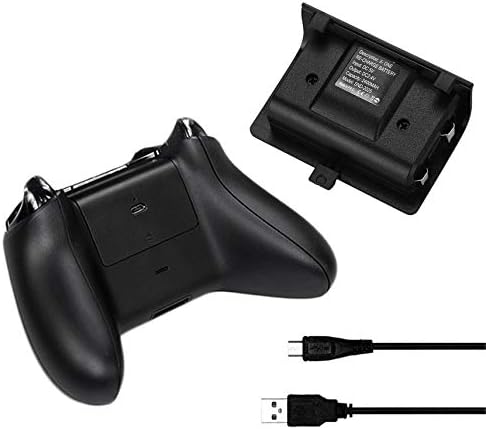 Професионален Стандард 2400mah Батерија За Замена На Полнење За Xbox Еден Контролер Со Кабел Црно