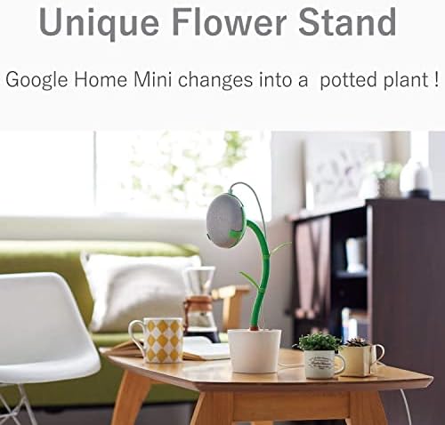 ЕЛЕКОМ Држач ЗА Држач За Звучници ЗА Цвеќе/Компатибилен Со Google Home Mini И Nest Mini/Заштитна Кутија AIS-GHMFLOWER